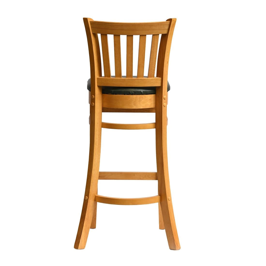 Manhattan Bar Chair in Soft Oak with Bison Cedar Seat