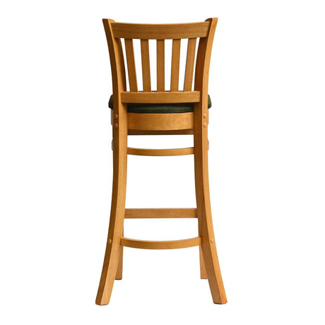 Manhattan Bar Chair in Soft Oak with Shetland Forest Seat