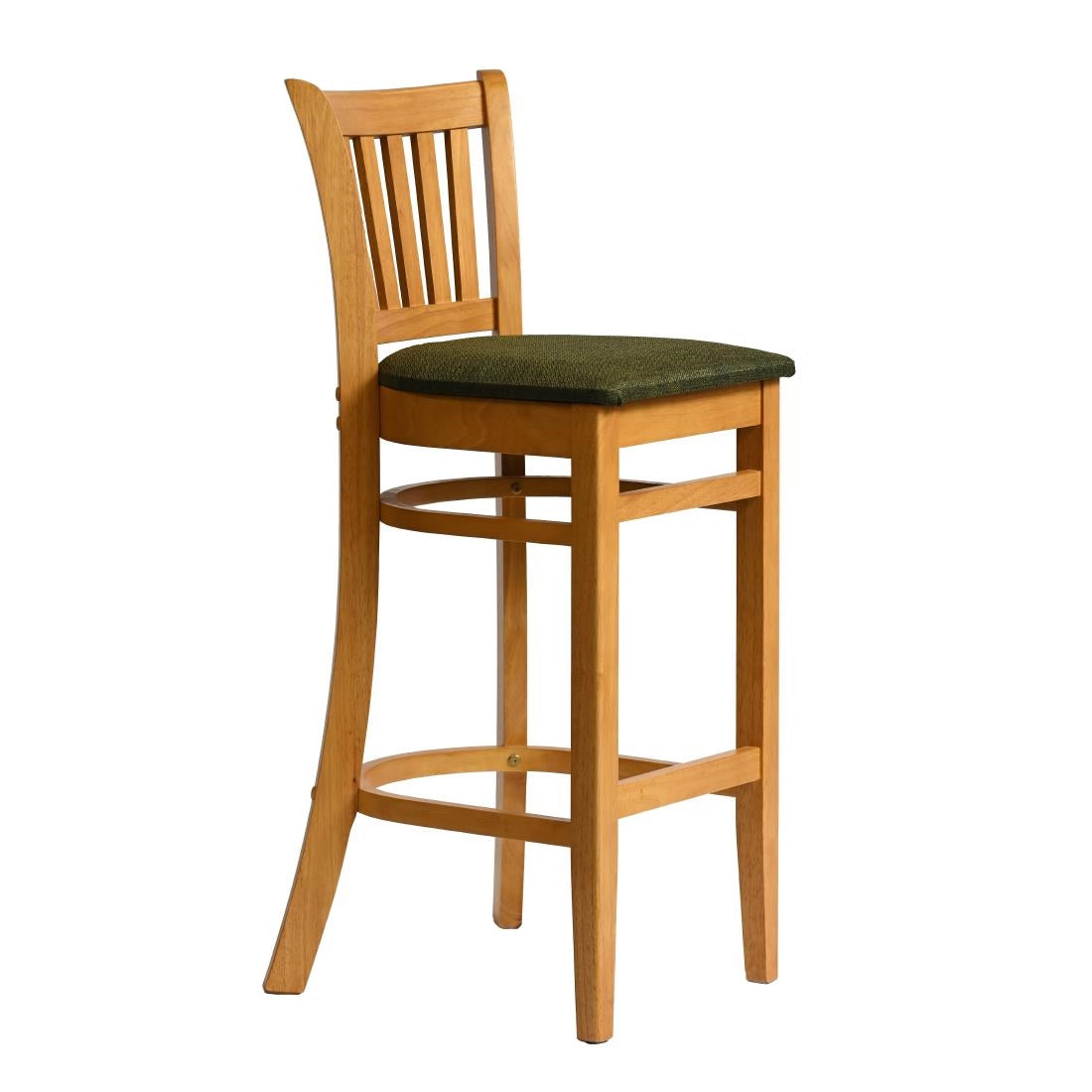 Manhattan Bar Chair in Soft Oak with Shetland Forest Seat