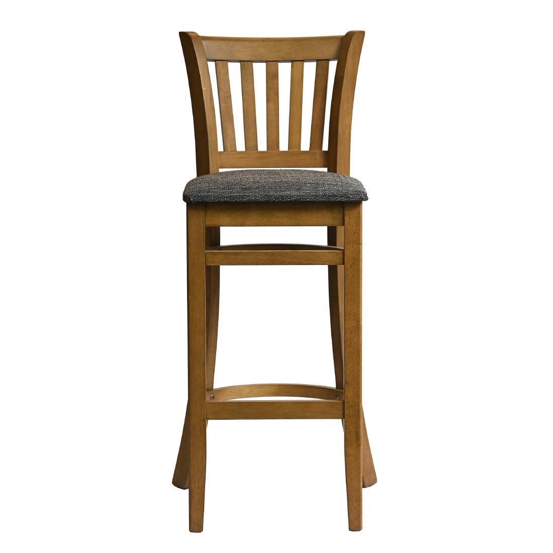 Manhattan Bar Chair in Weathered Oak with Shetland Smoke Seat