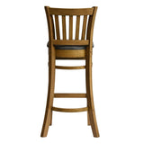 Manhattan Bar Chair in Weathered Oak with Shetland Smoke Seat