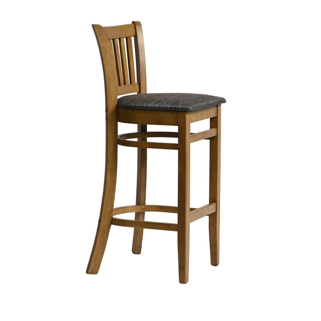 Manhattan Bar Chair in Weathered Oak with Shetland Smoke Seat