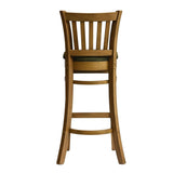 Manhattan Bar Chair in Weathered Oak with Shetland Forest Seat