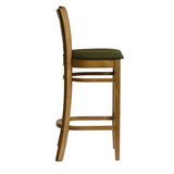 Manhattan Bar Chair in Weathered Oak with Shetland Forest Seat