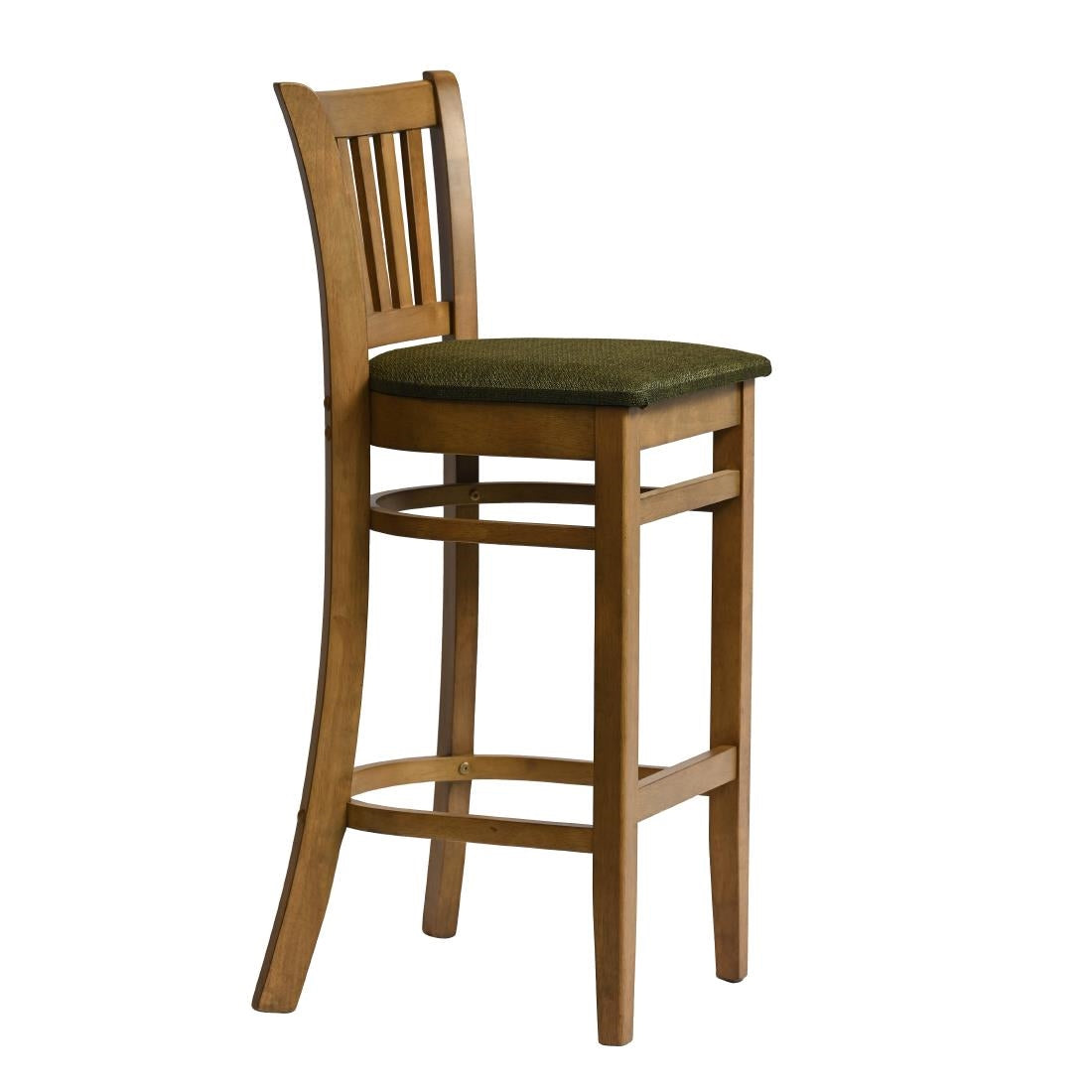 Manhattan Bar Chair in Weathered Oak with Shetland Forest Seat