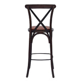 Bristol Bar Chair in Dark Walnut with Bison Tan Seat