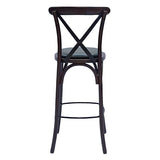 Bristol Bar Chair in Dark Walnut with Bison Cedar Seat