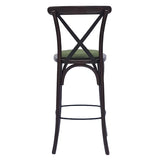 Bristol Bar Chair in Dark Walnut with Shetland Forest Seat