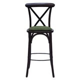 Bristol Bar Chair in Dark Walnut with Shetland Forest Seat