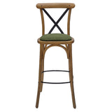 Bristol Bar Chair in Weathered Oak with Shetland Forest Seat