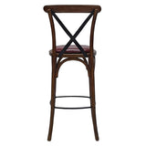 Bristol Bar Chair in Vintage with Bison Bordeaux Seat