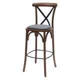 Bristol Bar Chair in Vintage with Shetland Smoke Seat