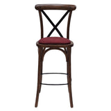 Bristol Bar Chair in Vintage with Shetland Scarlett Seat