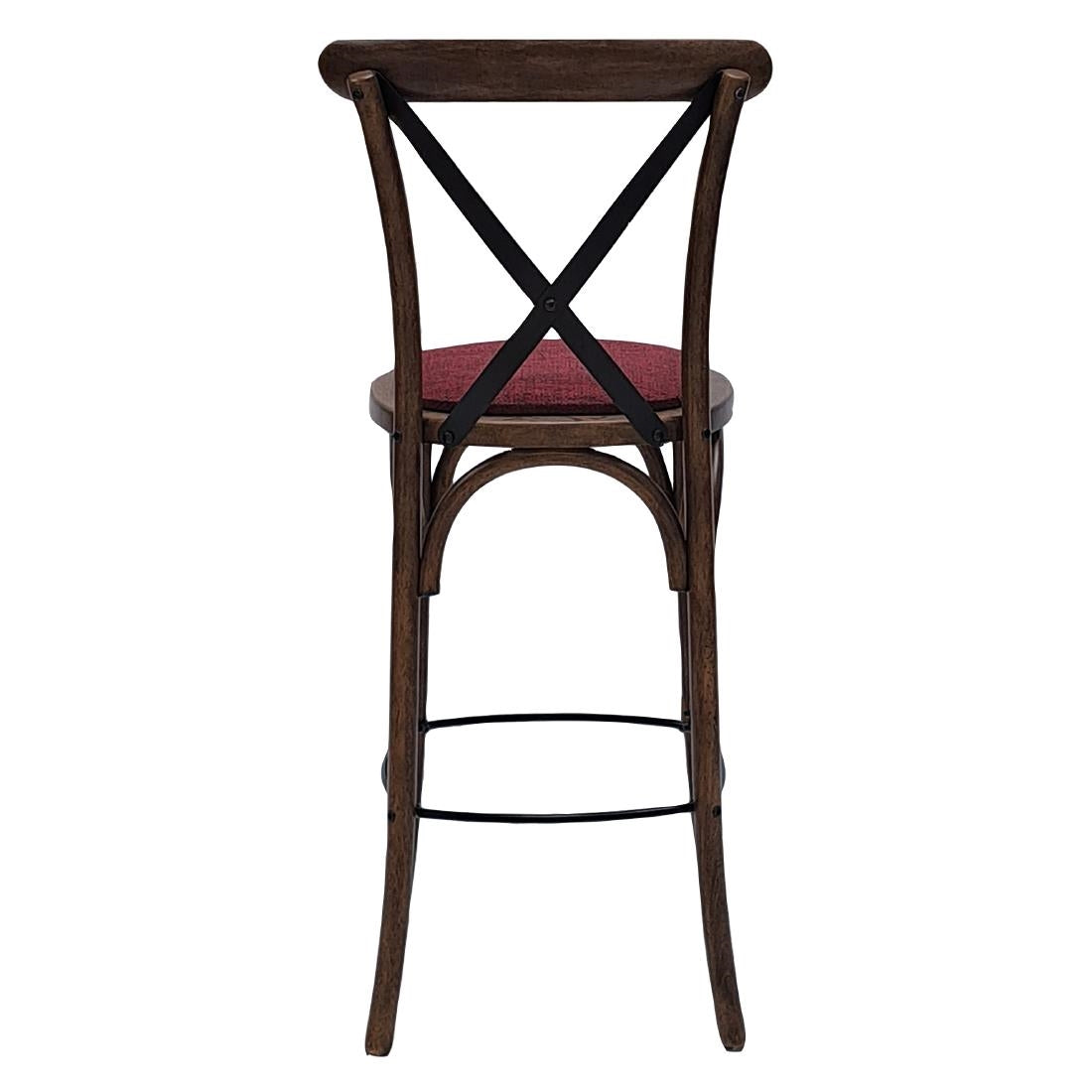 Bristol Bar Chair in Vintage with Shetland Scarlett Seat