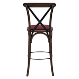 Bristol Bar Chair in Vintage with Shetland Scarlett Seat