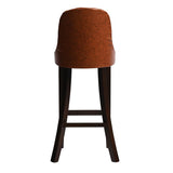 Kilsby Bar Chair in Dark Walnut with Bison Tan Seat