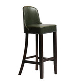 Kilsby Bar Chair in Dark Walnut with Bison Cedar Seat