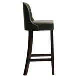 Kilsby Bar Chair in Dark Walnut with Bison Cedar Seat