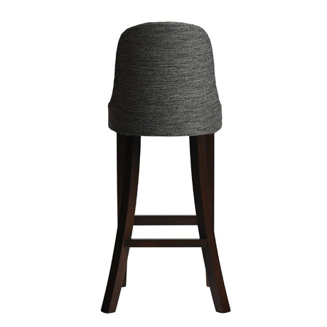Kilsby Bar Chair in Dark Walnut with Shetland Smoke Seat