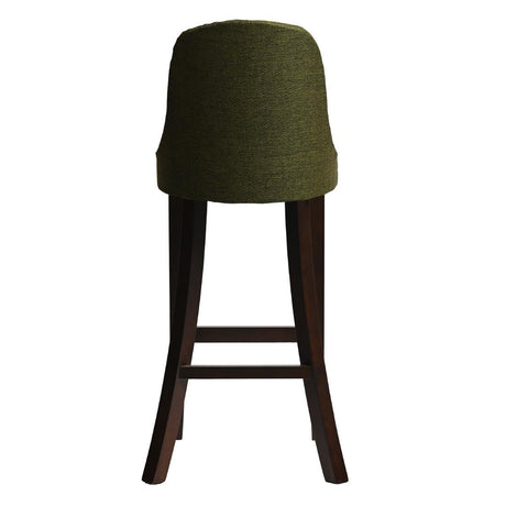 Kilsby Bar Chair in Dark Walnut with Shetland Forest Seat