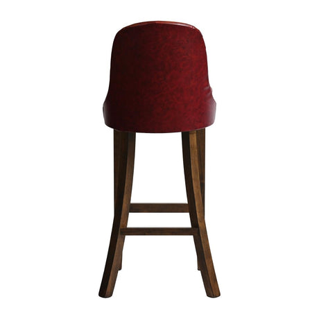 Kilsby Bar Chair in Vintage with Bison Bordeaux Seat