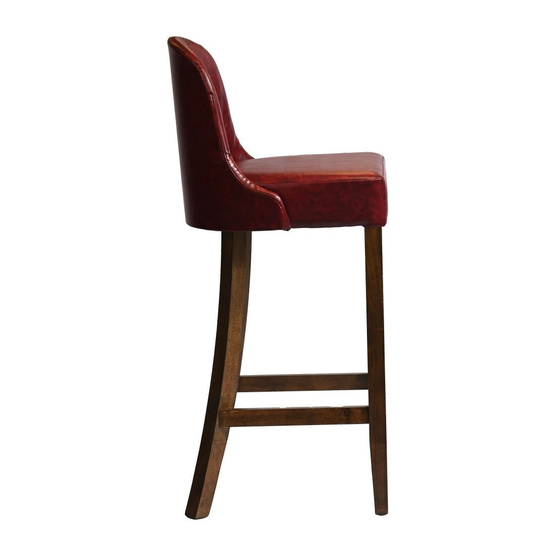 Kilsby Bar Chair in Vintage with Bison Bordeaux Seat