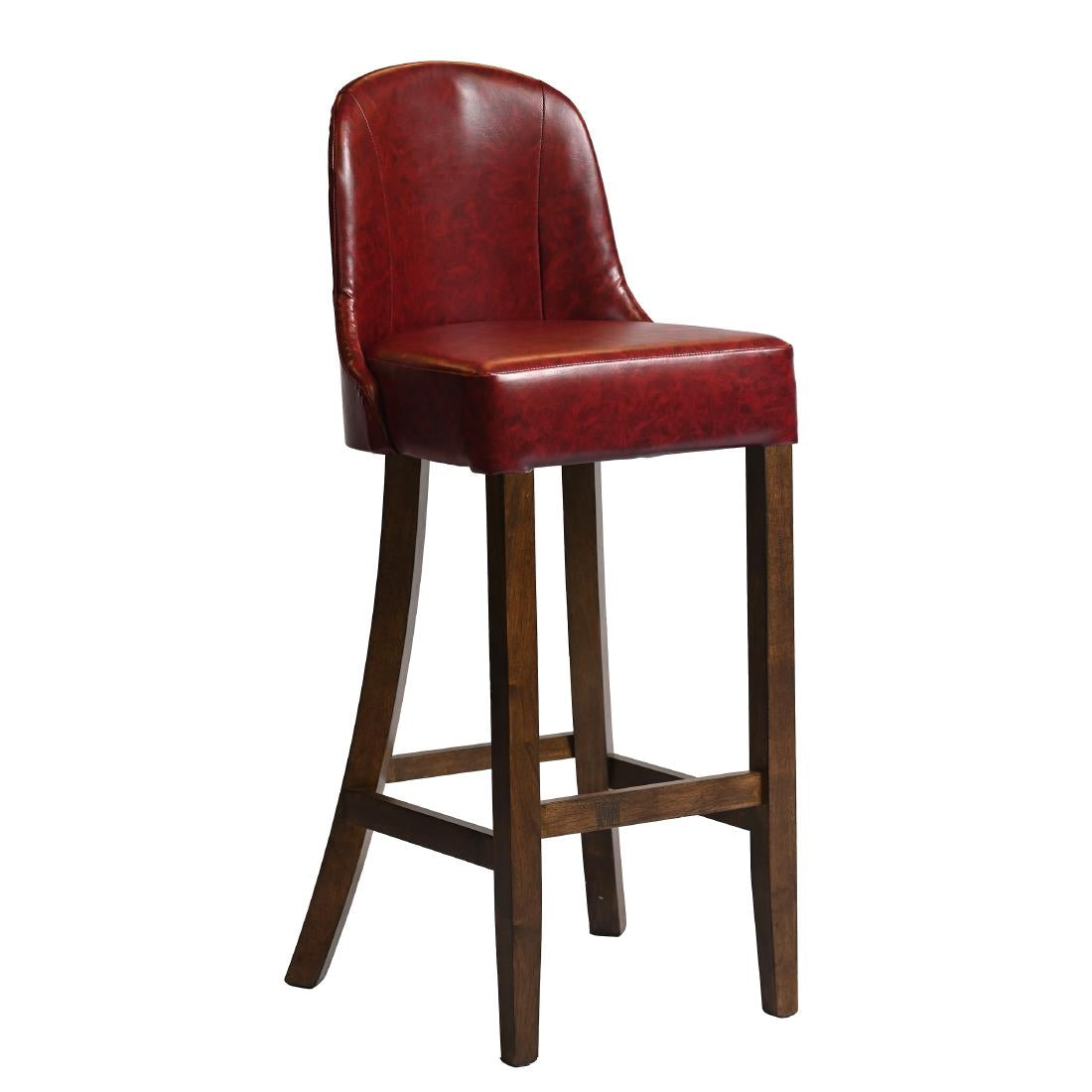Kilsby Bar Chair in Vintage with Bison Bordeaux Seat