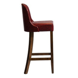 Kilsby Bar Chair in Vintage with Bison Bordeaux Seat