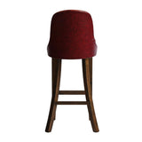 Kilsby Bar Chair in Vintage with Bison Bordeaux Seat