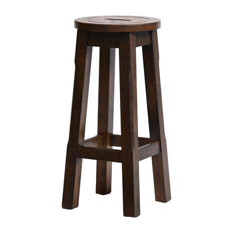 Wooden Top High Stool in Vintage (2 Pack)