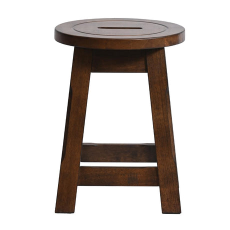 Wooden Top Low Stool in Vintage (2 Pack)