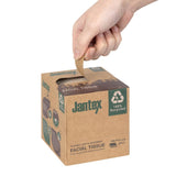 Jantex Green 100% Recycled Facial Tissue Cube 100 Sheets (36 Pack)