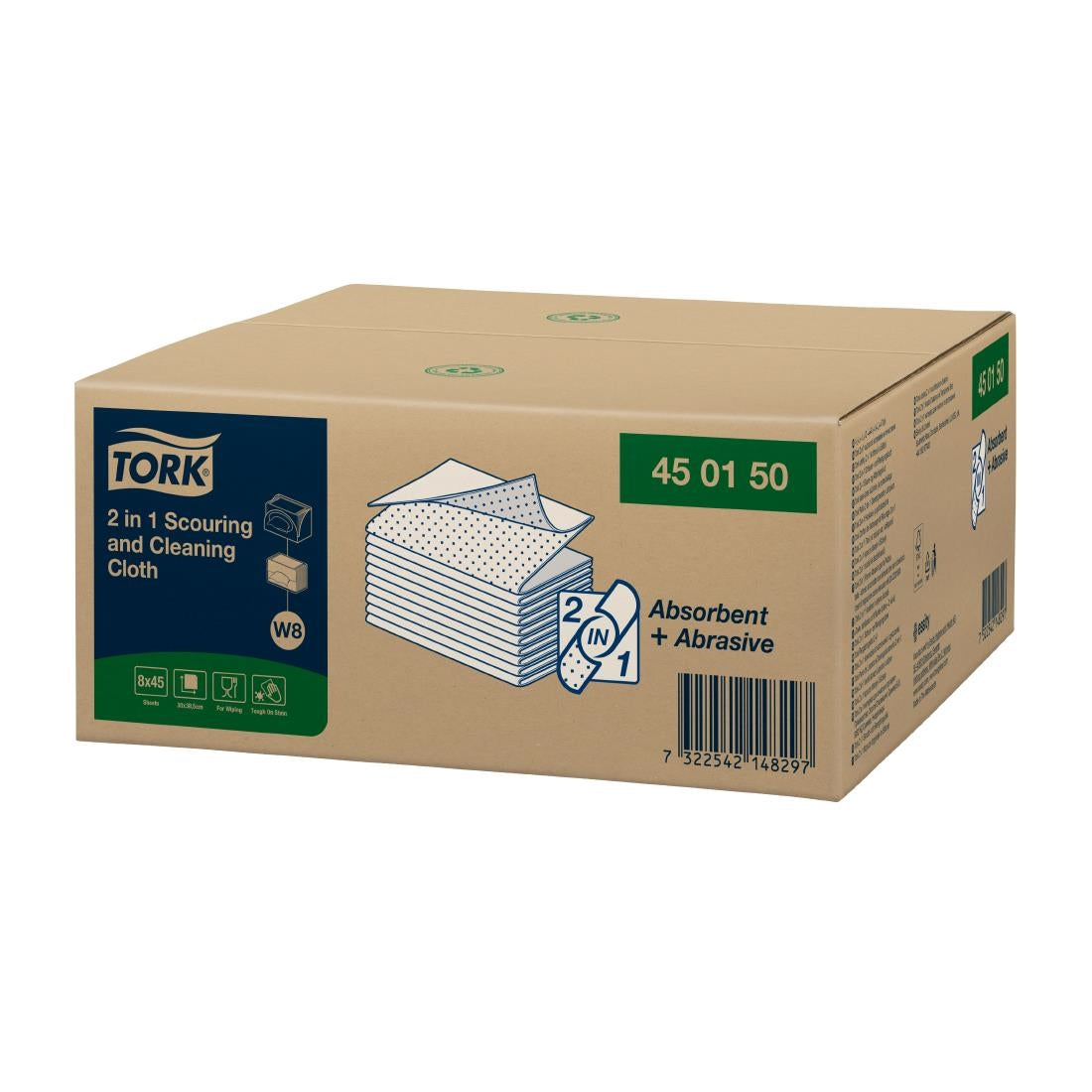 Tork 2 in 1 Scouring and Cleaning Cloths (360 Pack)