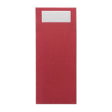 Europochette Classic Size Beet Red Cutlery Pouch with White 2ply Napkin (500 Pack)