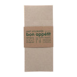 Europochette Kangaroo Fold Soft Kraft Napkins with Paper Sleeve (50 Pack)
