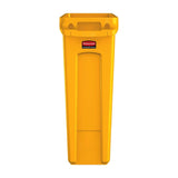 Rubbermaid Slim Jim Bin with Venting Channels Yellow 87Ltr