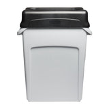 Rubbermaid Slim Jim Swing Black Lid