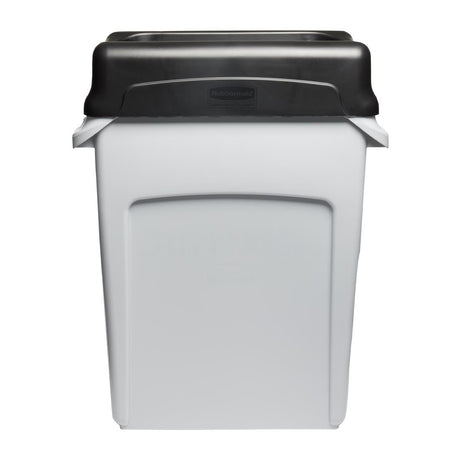 Rubbermaid Slim Jim Swing Black Lid