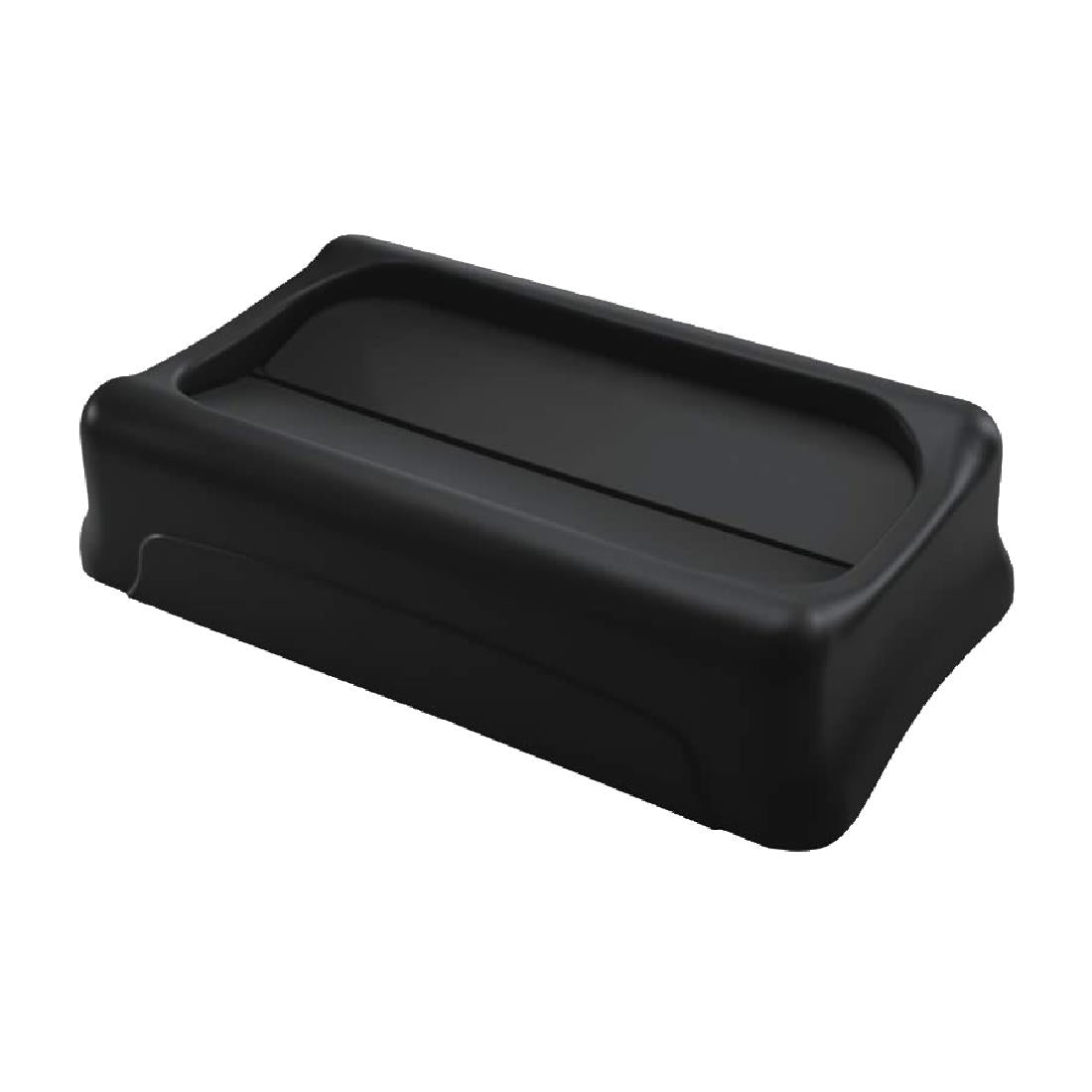 Rubbermaid Slim Jim Swing Black Lid