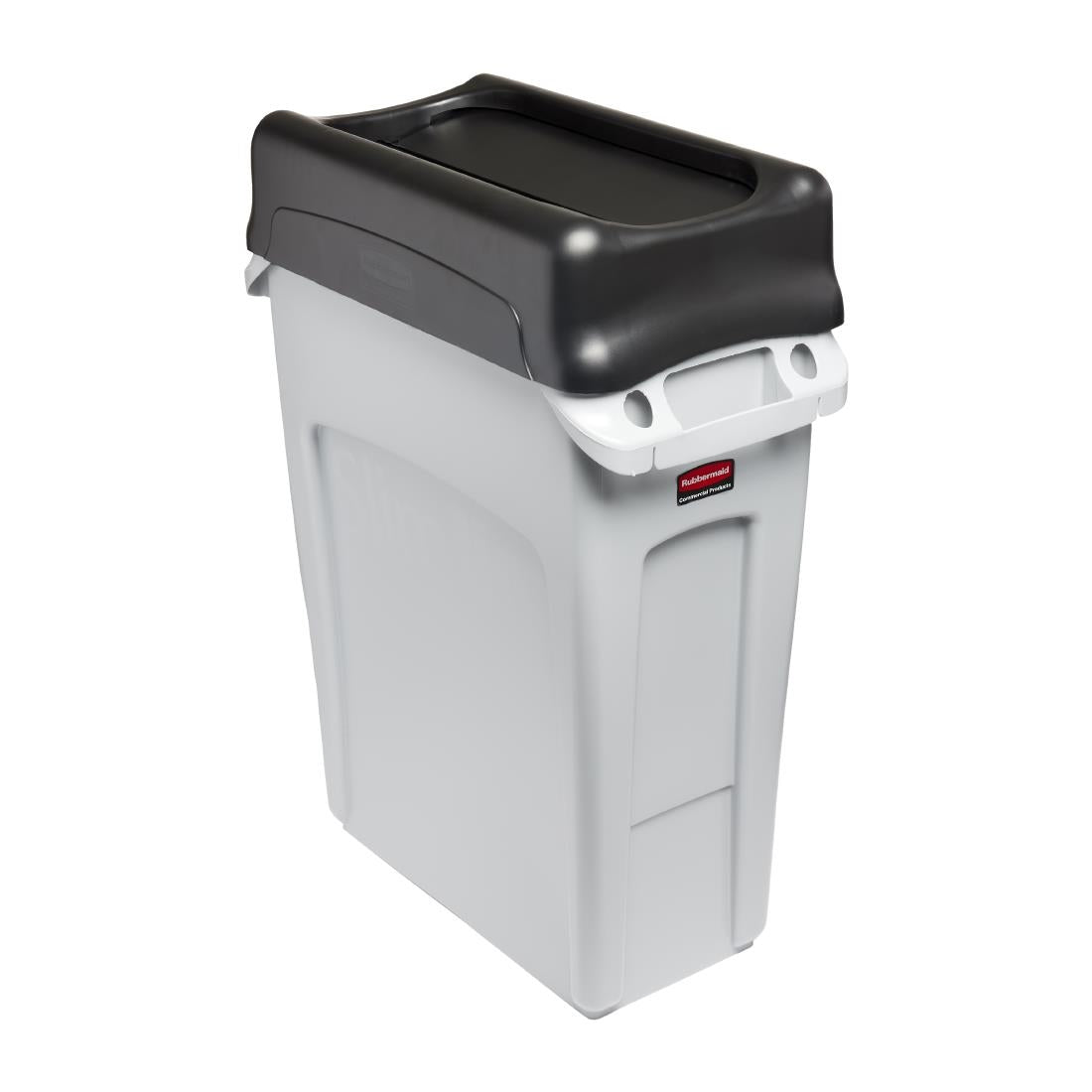 Rubbermaid Slim Jim Swing Black Lid