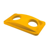 Rubbermaid Slim Jim Cans/Bottles Recycling Yellow Lid