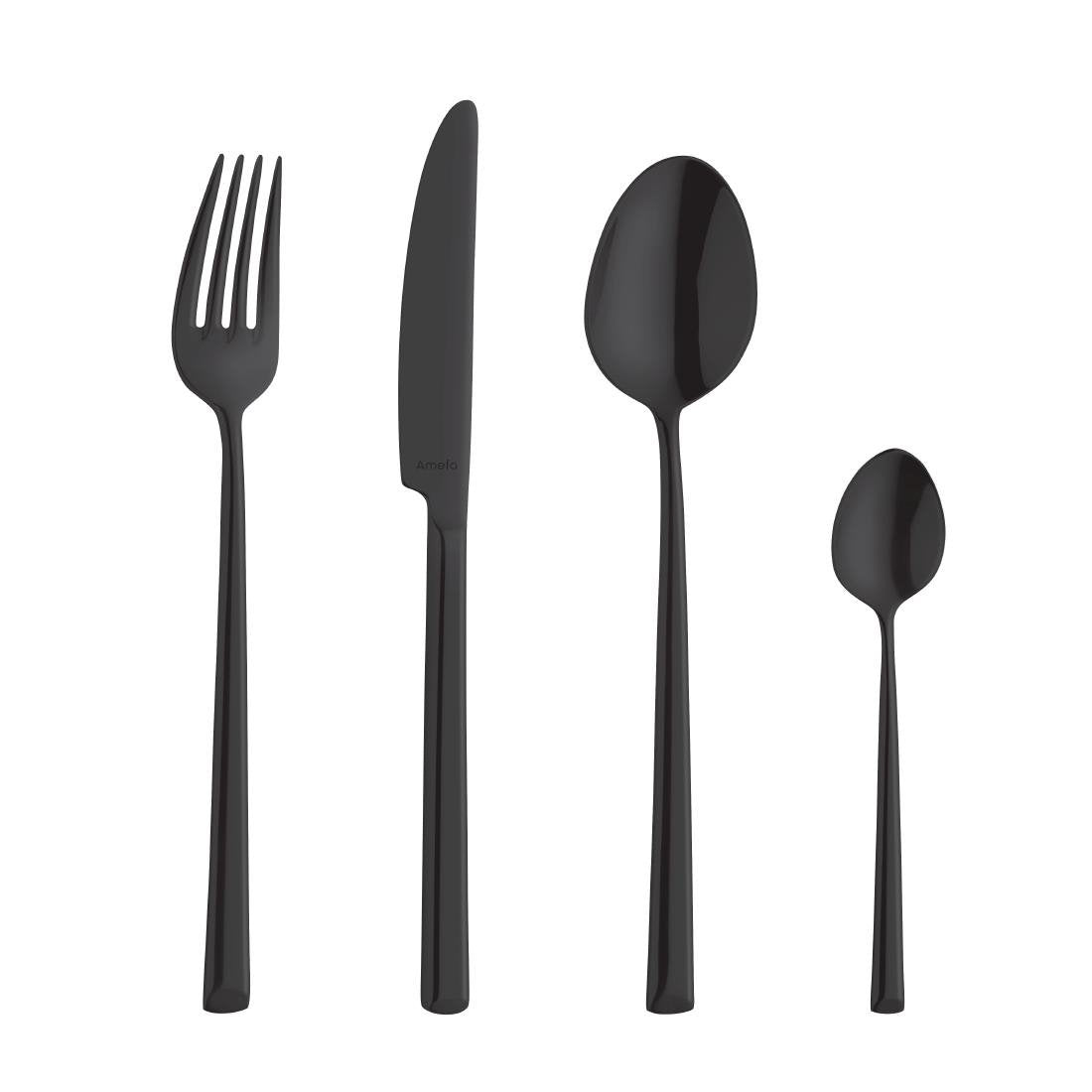 Amefa Metropole Black Medium Teaspoons (12 pack)
