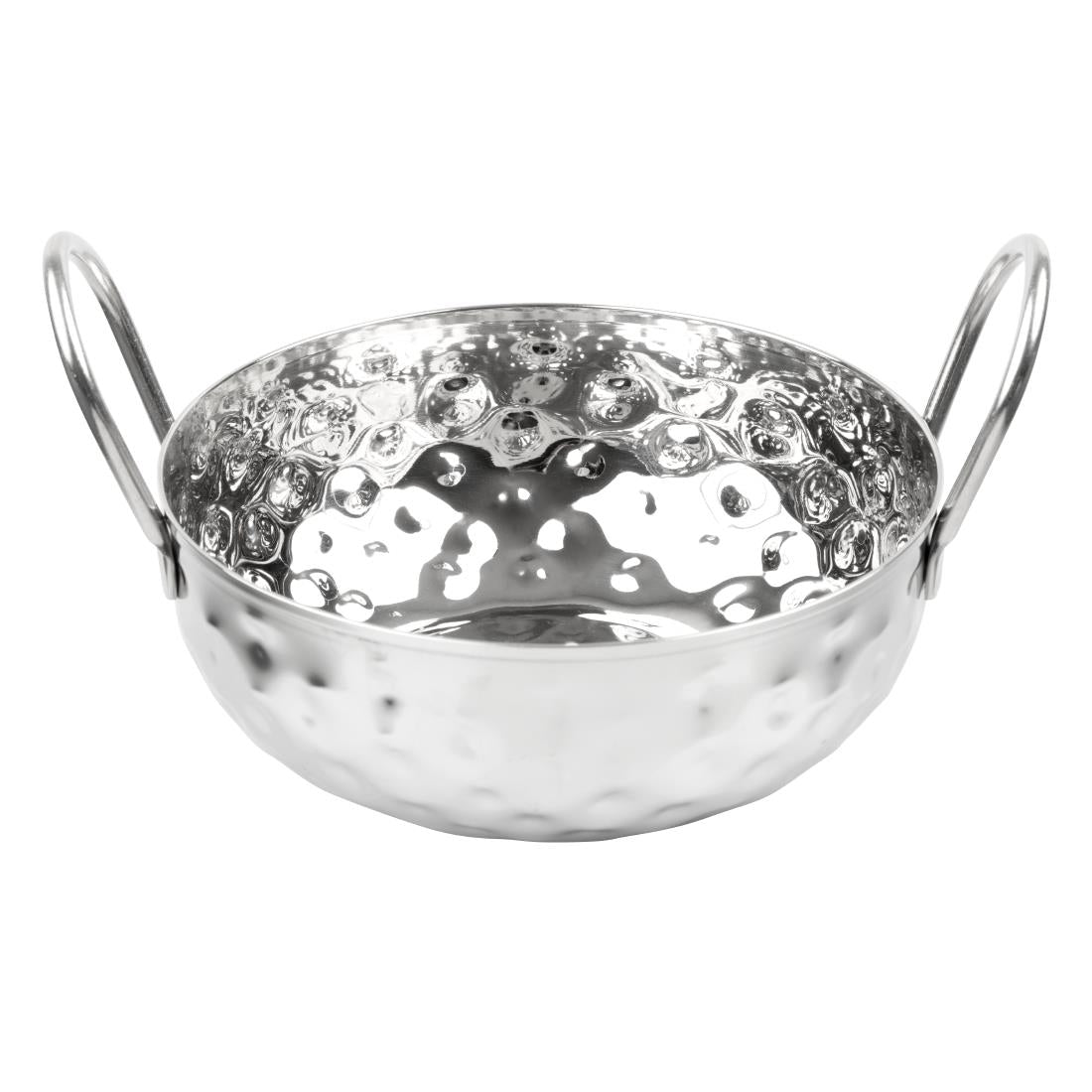Olympia Table Presentation Hammered Kadai Dish Stainless Steel 150mm