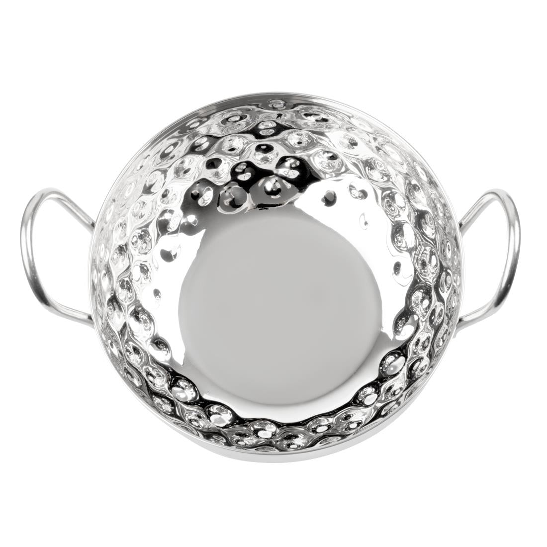 Olympia Table Presentation Hammered Kadai Dish Stainless Steel 150mm