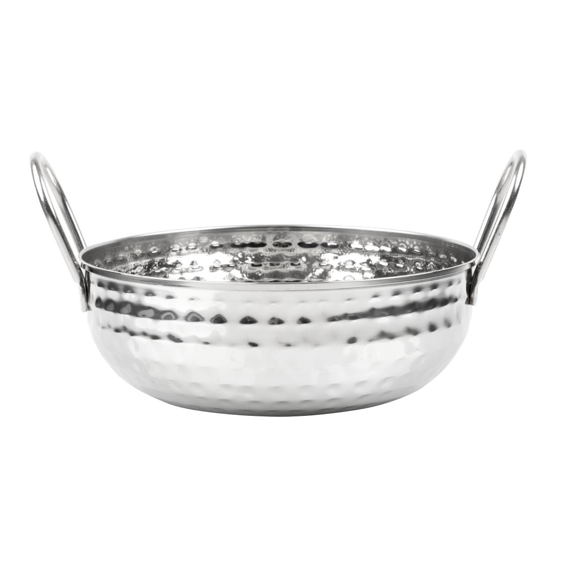 Olympia Table Presentation Hammered Kadai Dish Stainless Steel 200mm