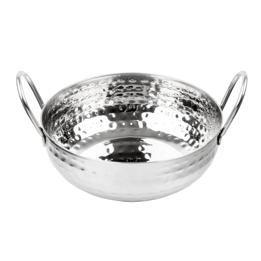 Olympia Table Presentation Hammered Kadai Dish Stainless Steel 200mm