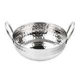 Olympia Table Presentation Hammered Kadai Dish Stainless Steel 200mm