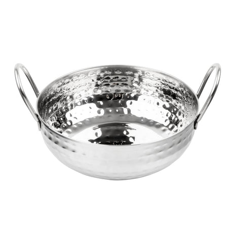 Olympia Table Presentation Hammered Kadai Dish Stainless Steel 200mm