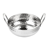 Olympia Table Presentation Hammered Kadai Dish Stainless Steel 170mm