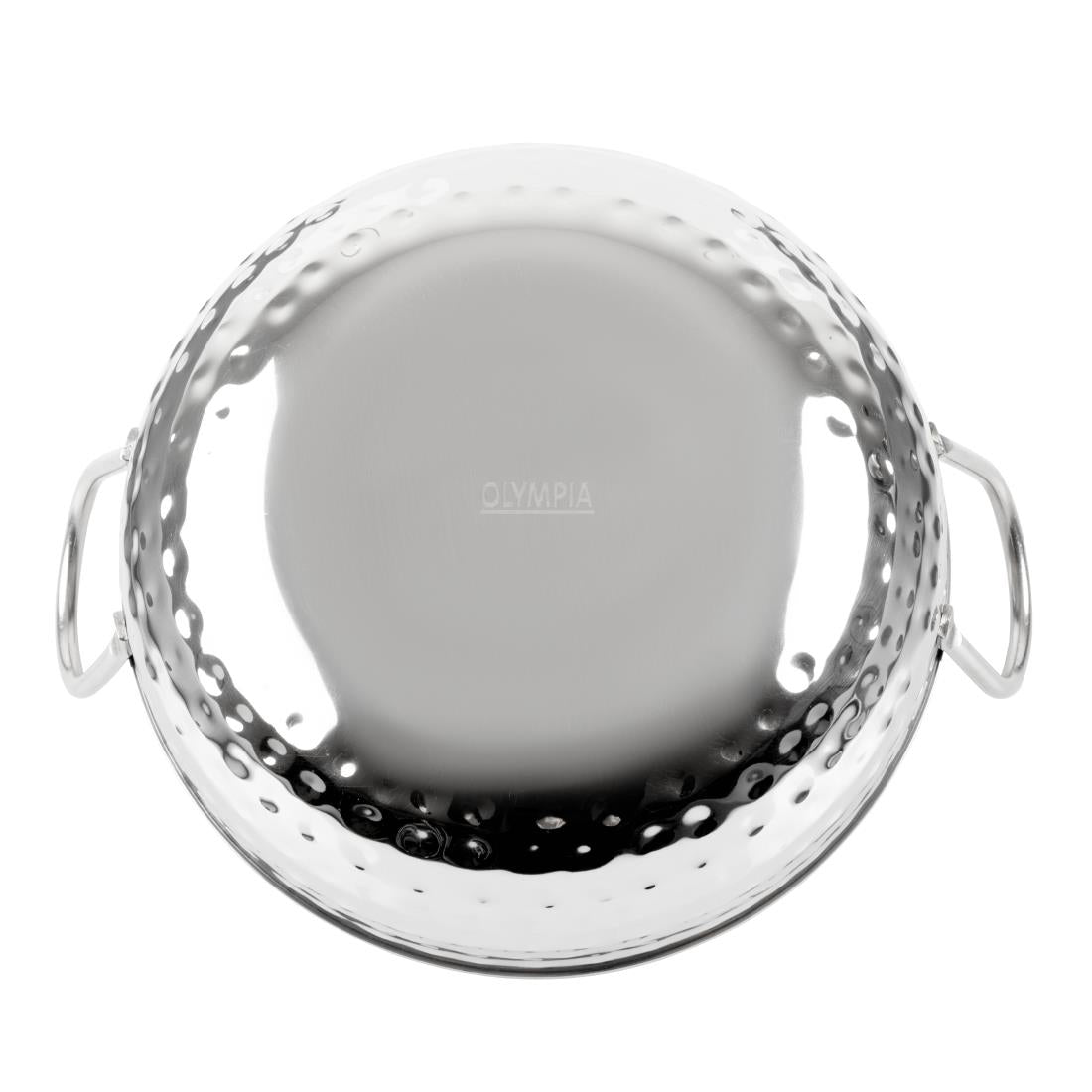 Olympia Table Presentation Hammered Kadai Dish Stainless Steel 200mm